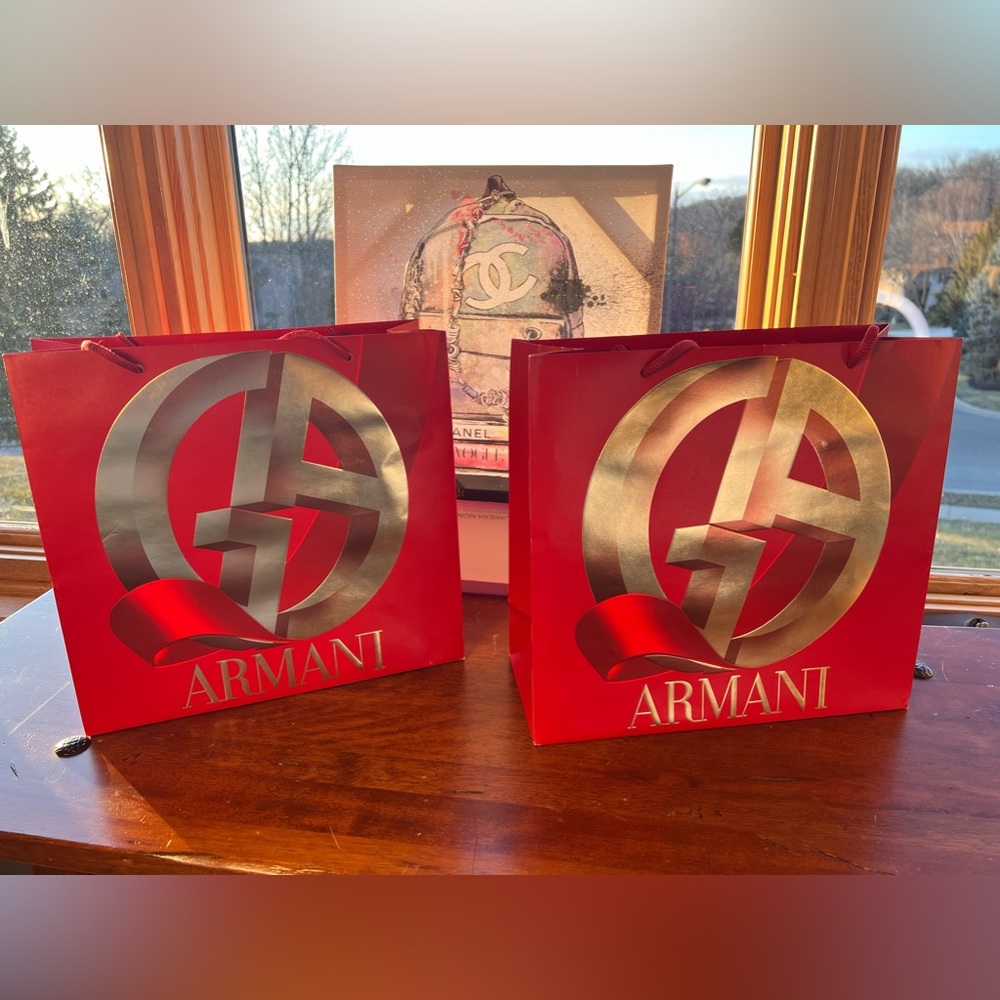 Armani shopping bags